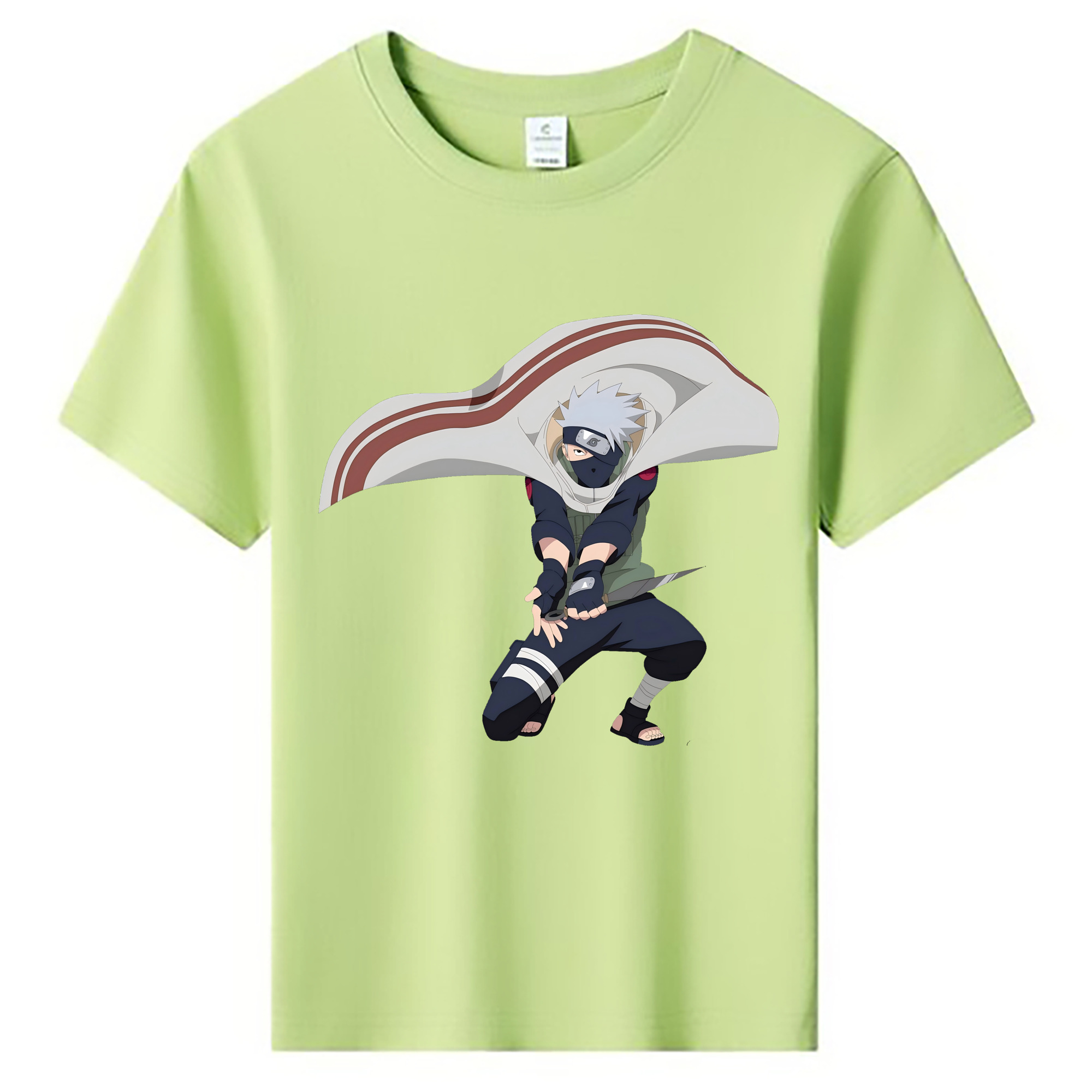（画像用） NARUTO -ナルト- はたけ カカシ Hatake Kakashi 綿100％キッズTシャツ（フロントプリント）